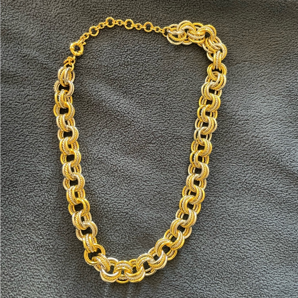 Silver and gold women’s necklace